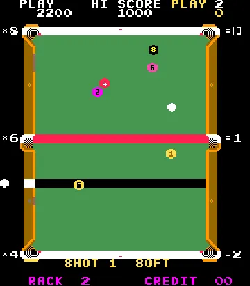 Eight Ball Action (Pac-Man conversion) screen shot game playing